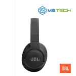 Na slici su prikazane slušalice JBL TUNE 720BT Black. Na slici se pored toga nalazi logo naše firme "MSTech" i logo proizvođača "JBL!".