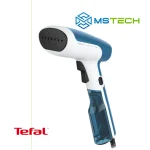 Na slici su prikazani Tefal Vertikalna Pegla Steam First - DT6130E0, logo naše firme "MSTech" i logo proizvođača "TEFAL".