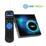 Na slici su prikazani TV Box Android Box T95 H616 4GB 64GB i logo naše firme "MSTech"
