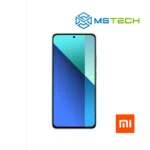 Prikaz XIAOMI REDMI NOTE 13 4G 8GB 256GB Mint Green mobilnog telefona. Na slici je prikazana prednja strana mobitela. Pored toga na slici se nalazi logo naše firme "MS Tech" i logo proizvođača "XIAOMI".