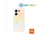 Prikaz XIAOMI REDMI NOTE 13 4G 8GB 256GB Ocean Sunset mobilnog telefona. Na slici je prikazana zadnja strana mobitela. Pored toga na slici se nalazi logo naše firme "MS Tech" i logo proizvođača "XIAOMI".