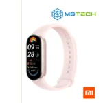 Prikaz desne strane XIAOMI SMART BAND 9 Mystic Rose pametnog sata. Pored toga na slici je prikazan logo naše firme "MSTech" i logo proizvođača "XIAOMI".
