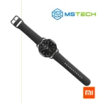 Prikaz kompletnog sata XIAOMI WATCH S3 Black pametnog sata. Pored toga na slici je prikazan logo naše firme "MSTech" i logo proizvođača "XIAOMI".