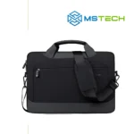 Na slici je prikazana OKADE TORBA ZA NOTEBOOK T27 17.3". Prikazana je prednja strana torbe. Na slici se pored toga nalazi logo naše firme "MSTech".