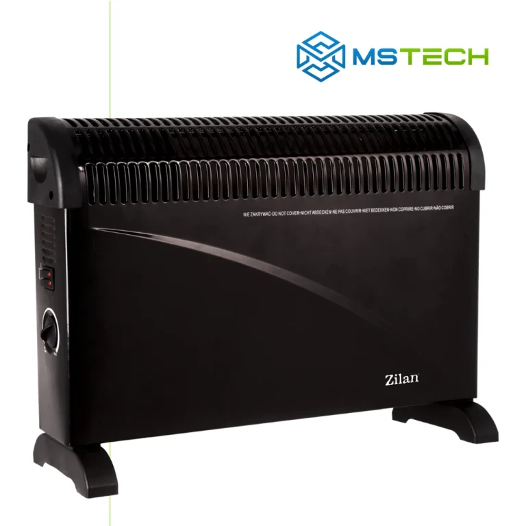 Na slici su prikazani Grijalica konvektor ZLN6843/BK i logo naše firme "MSTech"