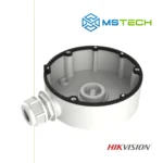 Na slici su prikazani HIKVISION DS-1280ZJ-DM18 KUTIJA ZA MONTAŽU DOME KAMERA, logo naše firme "MSTech" i logo proizvođača "HIKVISION".