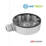 Na slici su prikazani HIKVISION DS-1280ZJ-DM46 KUTIJA ZA MONTAŽU KAMERA, logo naše firme "MSTech" i logo proizvođača "HIKVISION".