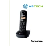 Na slici je prikazan PANASONIC BEŽIČNI TELEFON KX-TG1611FXH. Pored toga na slici je prikazan logo naše firme "MSTech" i logo proizvođača "PANASONIC"