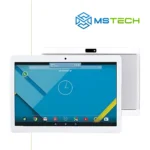 Na slici je prikazana prednja i zadnja strana UBIT TAB SCHULE 10.1" 2GB 32GB tableta. Pored toga na slici je prikazan logo naše firme "MSTech".