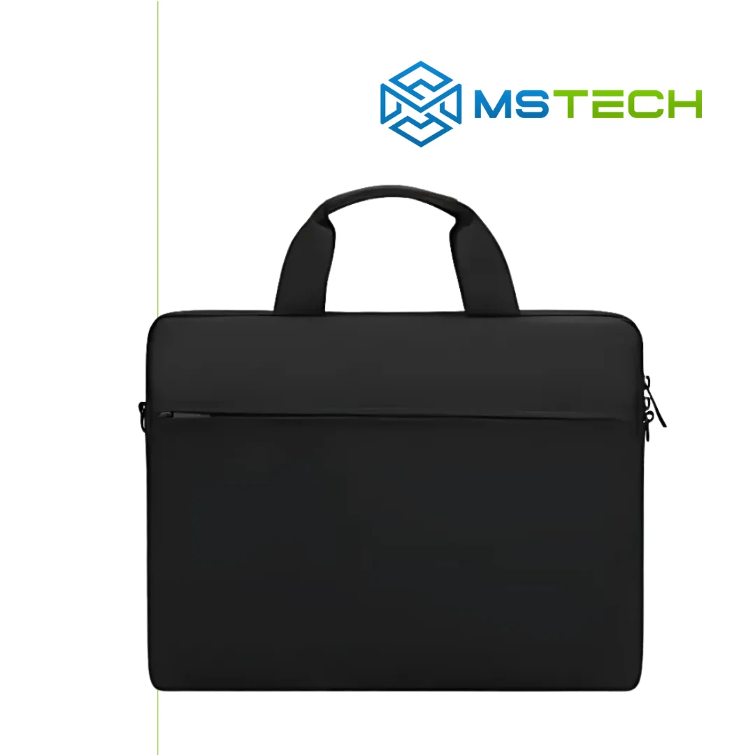 ubit-torba-za-notebook-15-6-crna Na slici je prikazan UBIT TORBA ZA NOTEBOOK 15.6" CRNA. Prikazana je prednja strana torbe. Na slici se pored toga nalazi logo naše firme "MSTech".