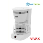 Na slici su prikazani VIVAX HOME APARAT ZA FILTER KAFU CM-08127W, logo naše firme "MSTech" i logo proizvođača "VIVAX".