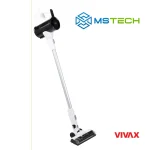 Na slici su prikazani VIVAX HOME ŠTAPNO BATERIJSKI USISIVAČ VCB-3002W– PRAKTIČNO I UČINKOVITO ČIŠĆENJE BEŽICNO, logo naše firme "MSTech" i logo proizvođača "VIVAX".