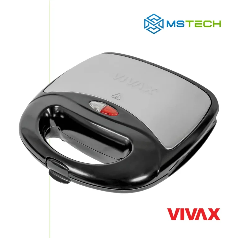 Na slici su prikazani VIVAX HOME TOSTER TS-7501BLS, logo naše firme "MSTech" i logo proizvođača "VIVAX".