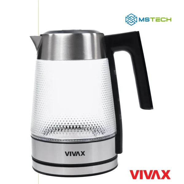 Na slici su prikazani VIVAX HOME KUHALO ZA VODU WH-181CX , logo naše firme "MSTech" i logo proizvođača "VIVAX".