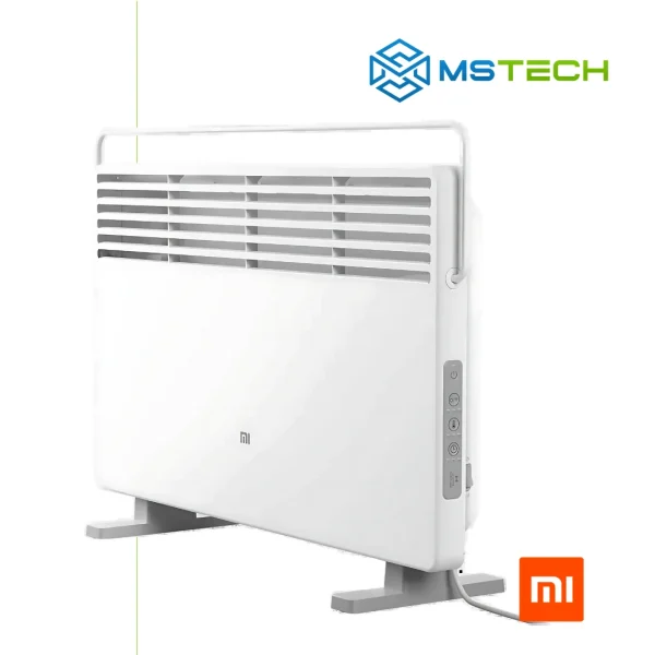 Na slici su prikazani Xiaomi Mi Smart Space Heater S, logo naše firme "MSTech" i logo proizvođača "XIAOMI".