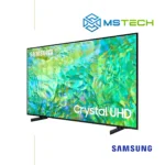 Prikaz desne strane Samsung LED TV 65" UE65DU7172UXXH televizora sa grafikom. Na slici je pored toga prikazan logo naše firme "MS Tech" i logo proizvođača "SAMSUNG".