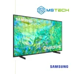 Prikaz lijeve strane Samsung LED TV 65" UE65DU7172UXXH televizora sa grafikom. Na slici je pored toga prikazan logo naše firme "MS Tech" i logo proizvođača "SAMSUNG".