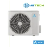 Prikaz prednje strane vanjske jedinice AZURI NORA PREMIUM AZI-WA50VG inverter klima uređaja. Na slici se nalazi logo naše firme "MS Tech" i logo proizvođača "Azuri".