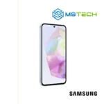 Prikaz Samsung Galaxy A55 5G 8GB 128GB mobilnog telefona. Na slici je prikazana prednja strana mobitela. Pored toga na slici se nalazi logo naše firme "MS Tech" i logo proizvođača "SAMSUNG".