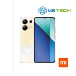 Prikaz XIAOMI REDMI NOTE 13 PRO 4G 12GB 512GB Ocean Sunset mobilnog telefona. Na slici je prikazana prednja i zadnja strana mobitela. Pored toga na slici se nalazi logo naše firme "MS Tech" i logo proizvođača "XIAOMI".