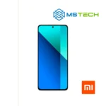 Prikaz XIAOMI REDMI NOTE 13 PRO 4G 12GB 512GB Ocean Sunset mobilnog telefona. Na slici je prikazana prednja strana mobitela. Pored toga na slici se nalazi logo naše firme "MS Tech" i logo proizvođača "XIAOMI".
