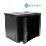 Na slici su prikazani ANSEC 6U Rek ormar, 600x600 zidni i logo naše firme "MSTech"