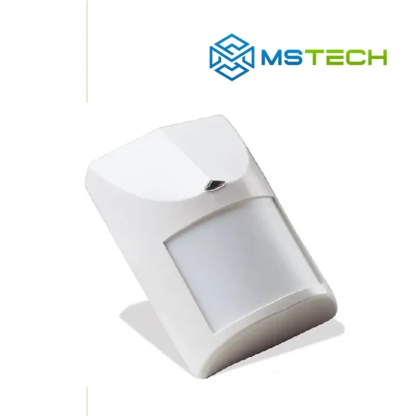 Na slici su prikazani DSC detektor pokreta EC301DP, logo naše firme "MSTech" i logo proizvođača "HIKVISION".