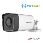 Na slici su prikazani HIKVISION DS-2CE17D0T-IT3F, logo naše firme "MSTech" i logo proizvođača "HIKVISION".