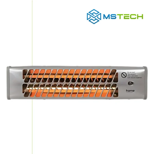 Na slici su prikazani Home Grijalica sa halogenim grijačem, FK 24 i logo naše firme "MSTech"