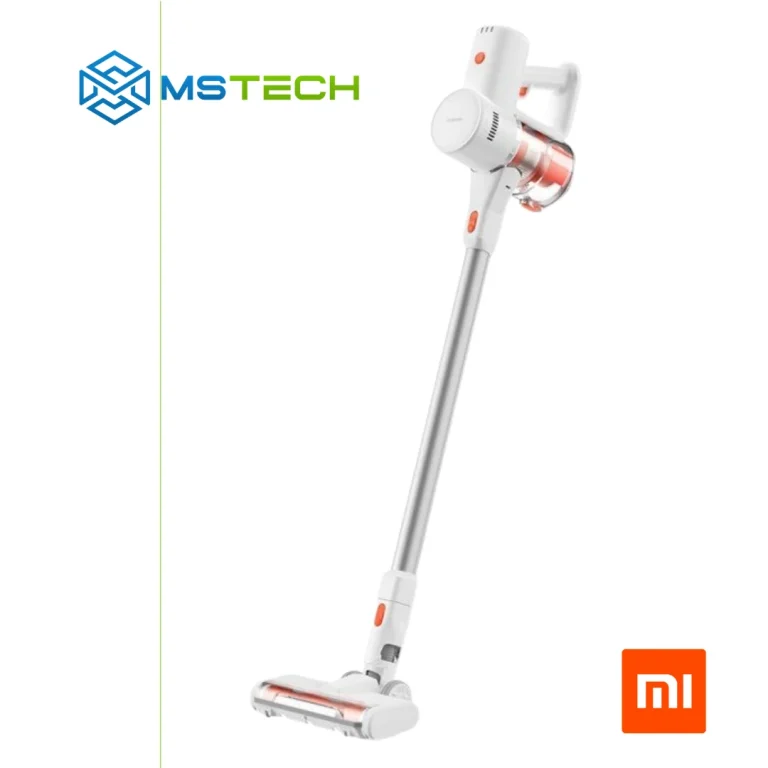 Na slici su prikazani Xiaomi G20 Lite Štapni usisivač , logo naše firme "MSTech" i logo proizvođača "XIAOMI".