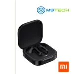 Na slici su prikazane XIAOMI REDMI BUDS 6 ACTIVE Black bežične slušalice. Na slici se pored toga nalazi logo naše firme "MSTech" i logo proizvođača "XIAOMI".